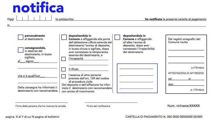 cartelle di pagamento